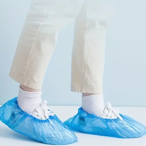 Disposable Waterproof Shoe Covers - Blue - Image 6