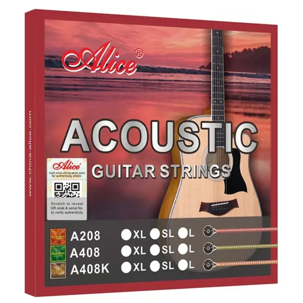 Alice A408 Acoustic Guitar String Set Light Gauge