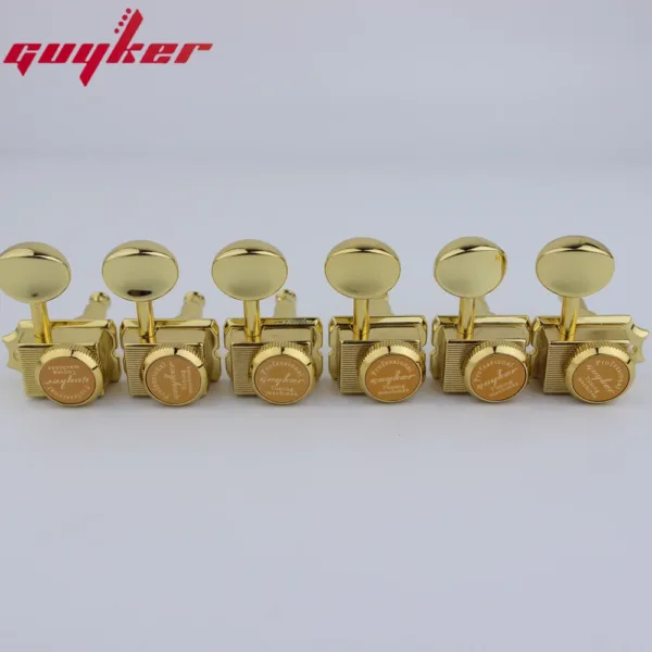 Gold Electric Guitar Tuning Pegs Set of Six - Image 3