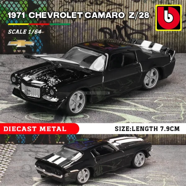 Bburago 1:64 Diecast Volkswagen Beetle Model - Image 3