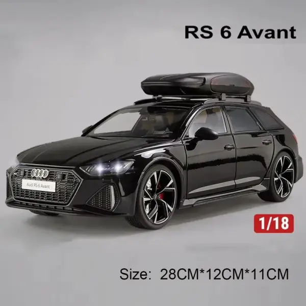 1:18 A6L Alloy Model Car with Sound and Light - Image 8