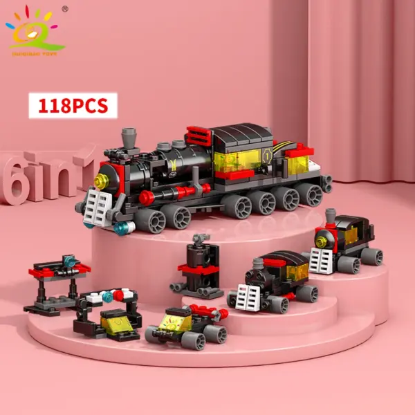 6in1 Police Truck Building Blocks Set - Image 13