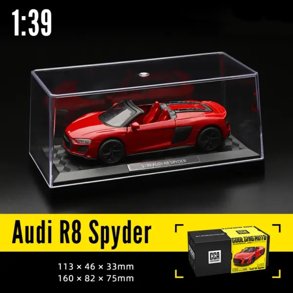 1:43 Scale Toyota Supra and Audi R8 Model - Image 7