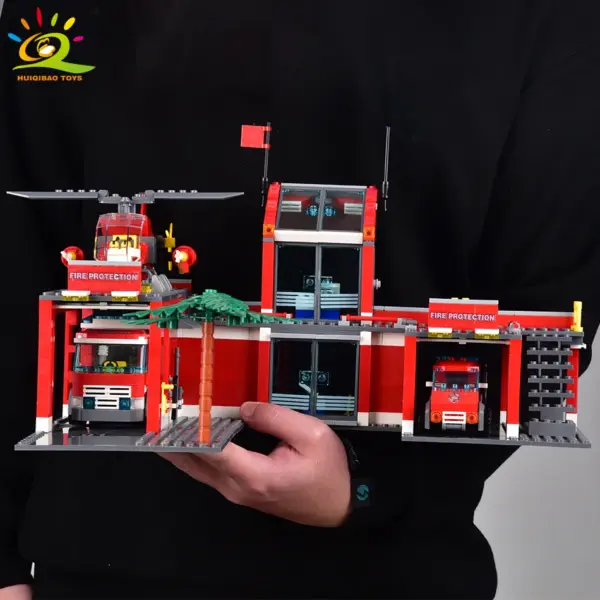 756pcs Fire Station Building Blocks Set - Image 5