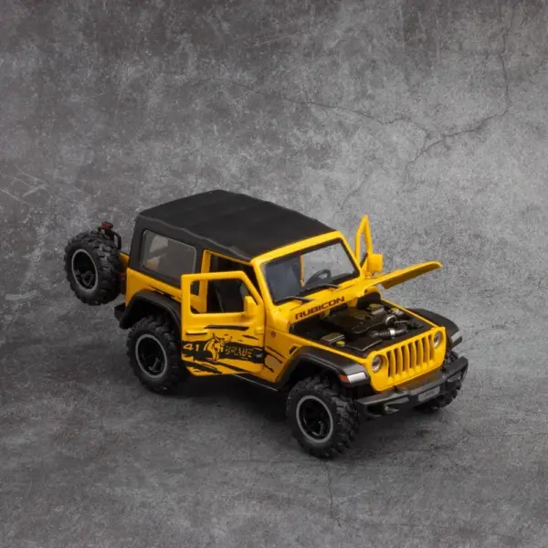 1:32 Jeep Wrangler Rubicon Diecast Model Car - Image 4