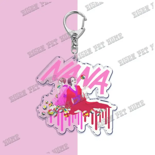 Nana Anime Keychain with Black Stones Pendant - Image 15