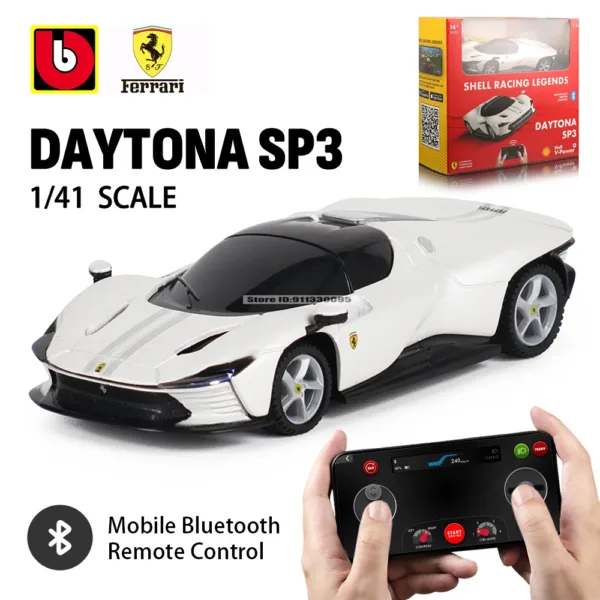 Bburago 1:41 Ferrari Bluetooth RC Car Model - Image 6