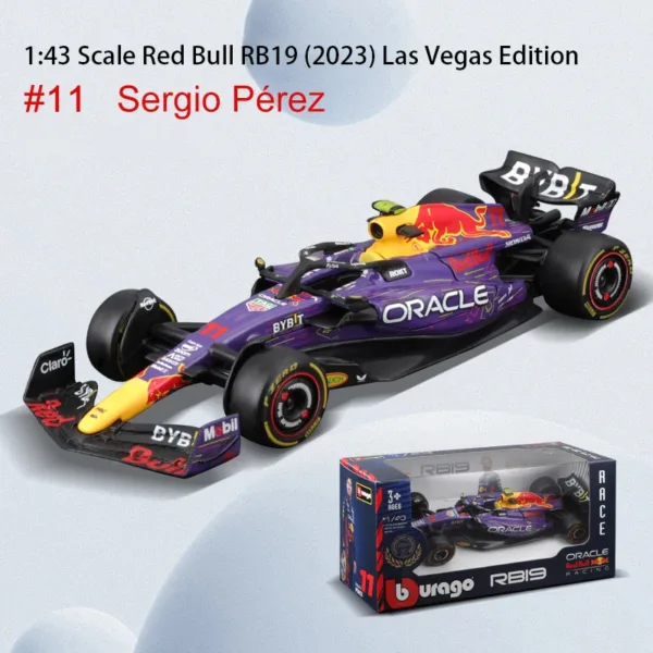 Bburago 1:43 Red Bull Racing Diecast Model - Image 23