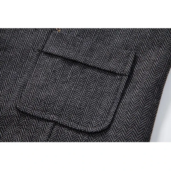 Men's Herringbone Tweed Suit Vest XXL - Image 6