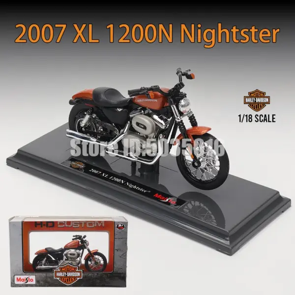 Maisto 1:18 Harley-Davidson Motorcycle Model - Image 10