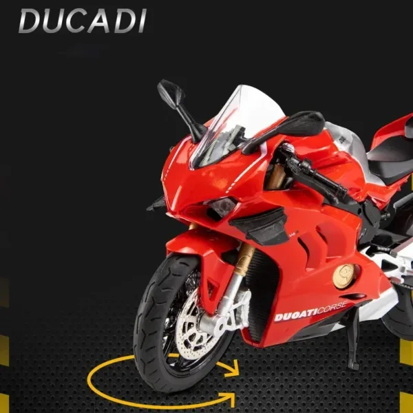 1:12 Ducati V4S Panigale Alloy Motorcycle Model - Image 4