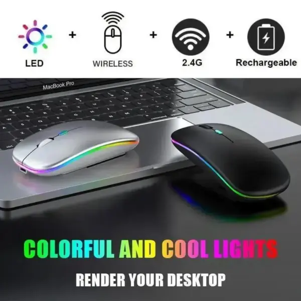 RGB Wireless Gaming Mouse for Laptop and PC