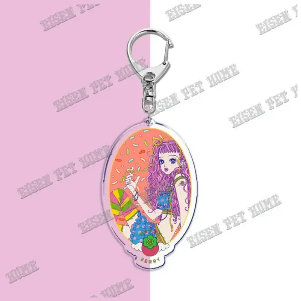 Nana Anime Keychain with Black Stones Pendant - Image 6