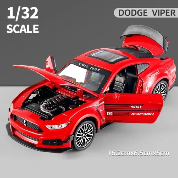 1:32 Ford Mustang Shelby GT500 Alloy Model - Image 9