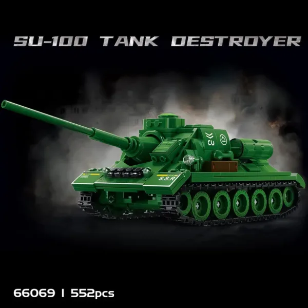 Soviet SU-100 Tank Destroyer Building Blocks