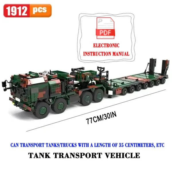 Military Tank Building Blocks Set 192-1912PCS - Image 4