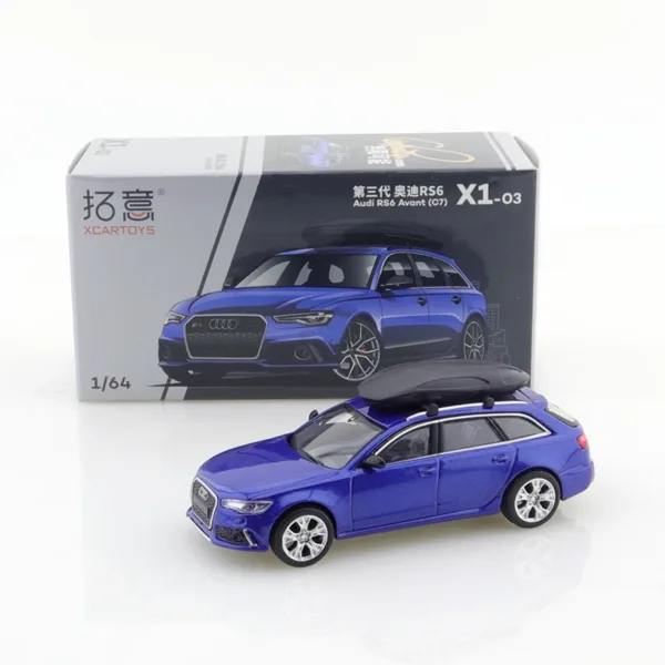 1/64 Scale Audi RS6 C7 Black Model Car - Image 12