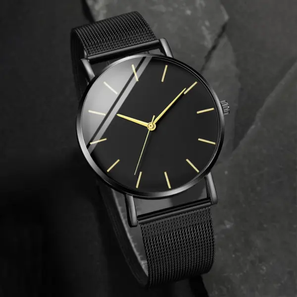 Men's Ultra Thin Stainless Steel Quartz Watch - Image 9