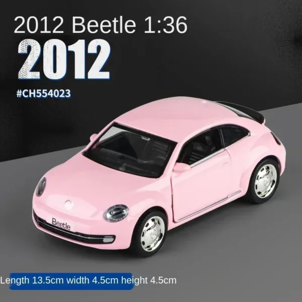 1:36 Pink Benz Diecast Alloy Model Car - Image 8