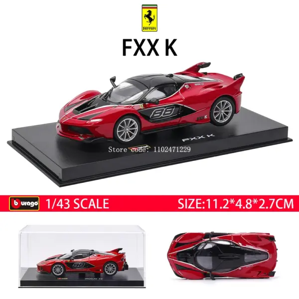 Bburago 1:43 Scale Ferrari Daytona SP3 Model Car - Image 9