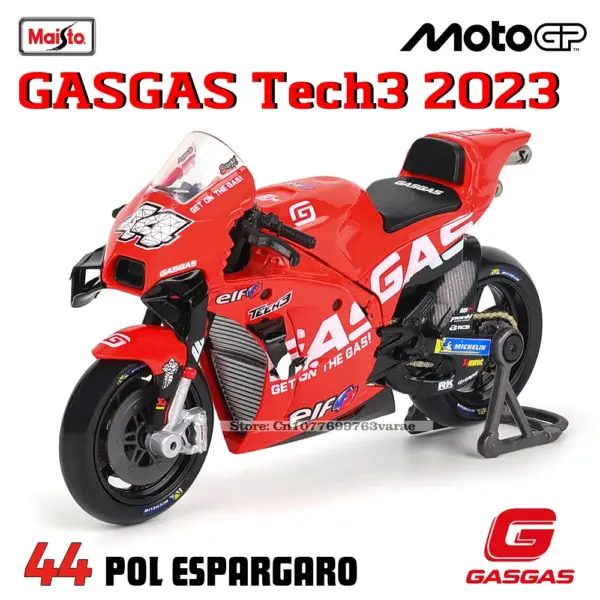 Maisto 1:18 GASGAS Tech3 Motorcycle Model - Image 6