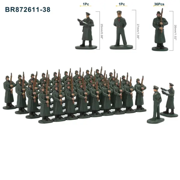 38pcs HO Scale Military Figures Set - Image 15