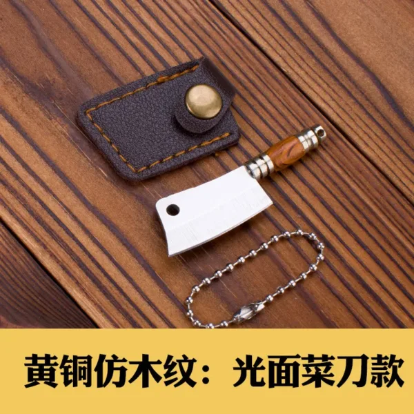 Mini Folding Damascus Design Keychain Knife - Image 25