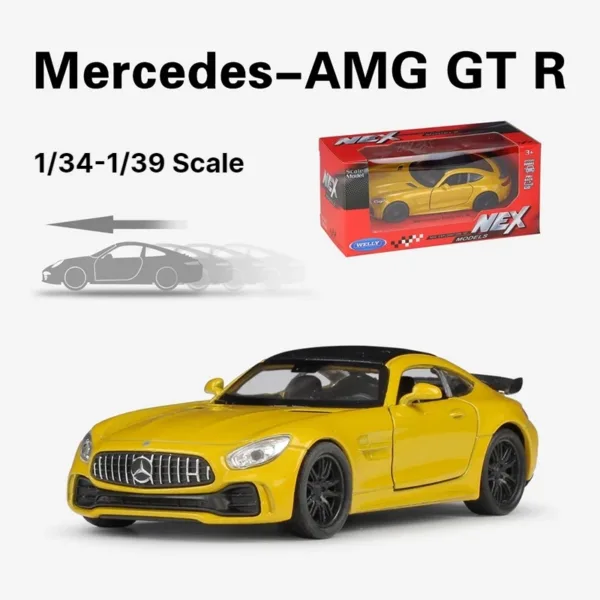 1/36 Mercedes-Benz AMG GTR Diecast Toy Car - Image 2