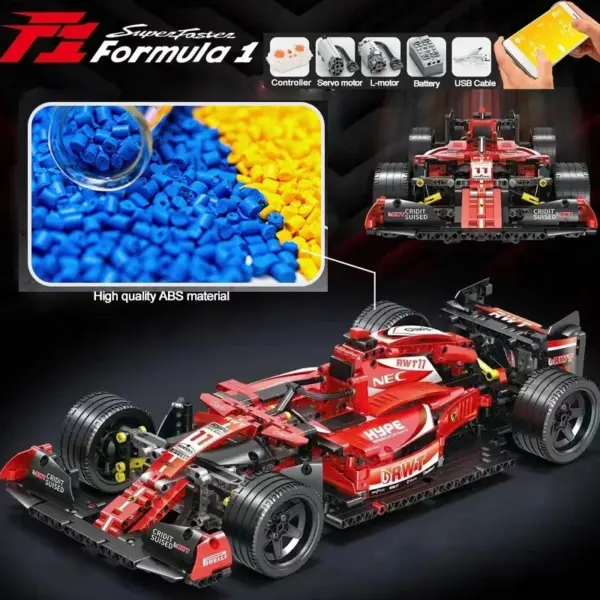 Remote Control F1 Racing Car Building Set - Image 4