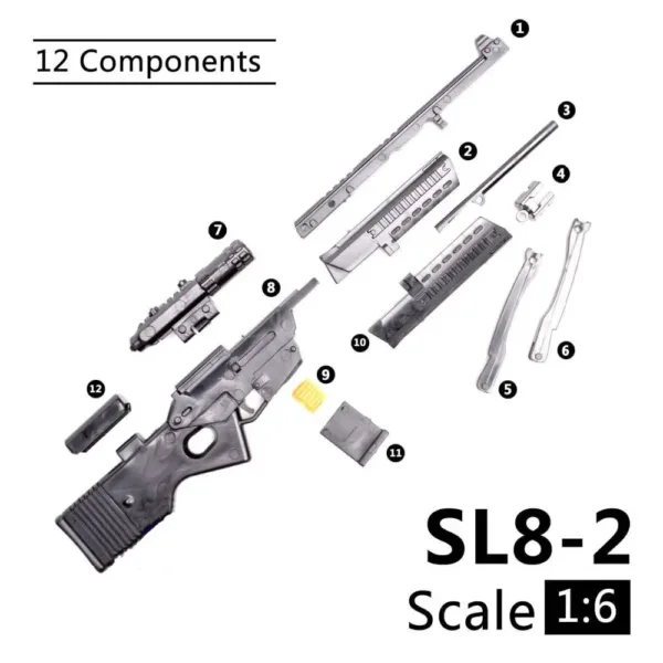 1/6 Scale HK SL8 Assault Rifle Model Toy - Image 4