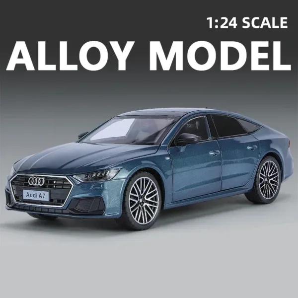 1:24 Audi A7 Diecast Model Car with Lights - Image 12