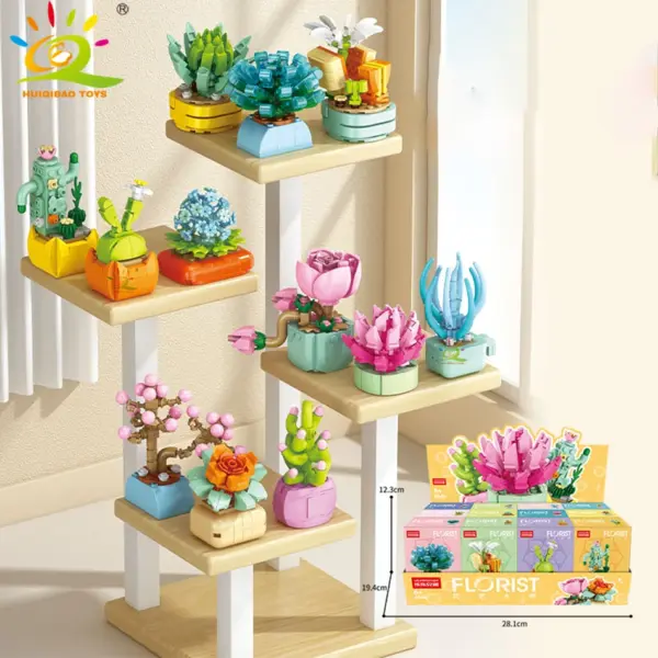DIY Flower Succulent Building Blocks Set - Image 7