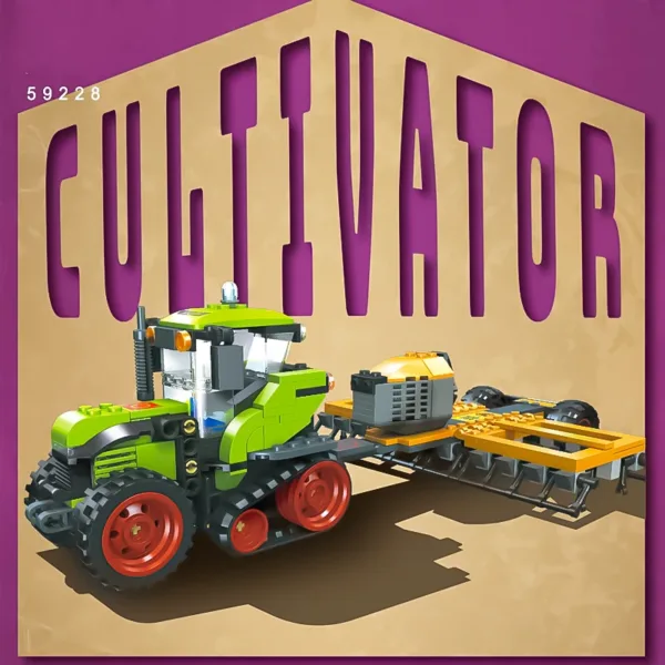 Farm Tractor Building Blocks Toy Set - Image 3