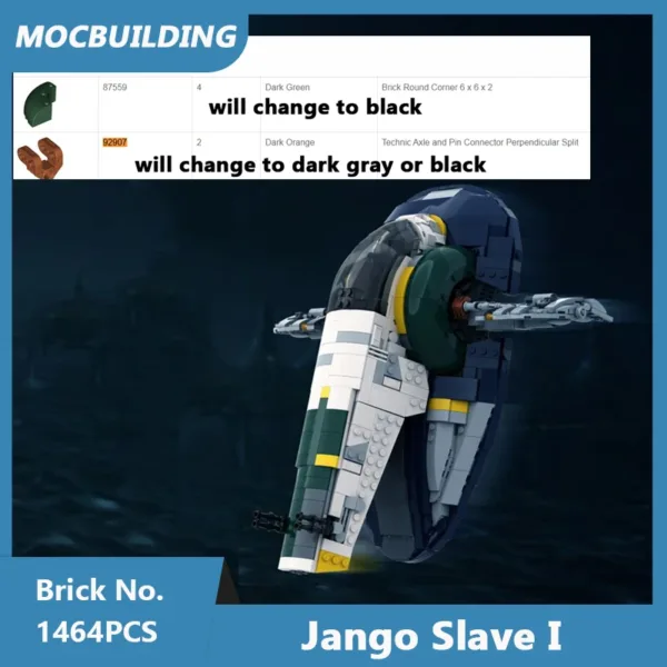 Slave I Model Building Blocks 1464PCS Set - Image 2