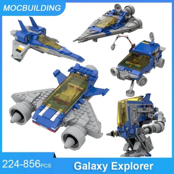 MOC Building Blocks Twin Engine Space Scamper Set