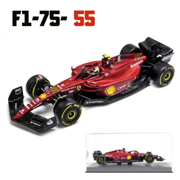 Bburago 1:43 Ferrari F1-75 Alloy Model Car - Image 17