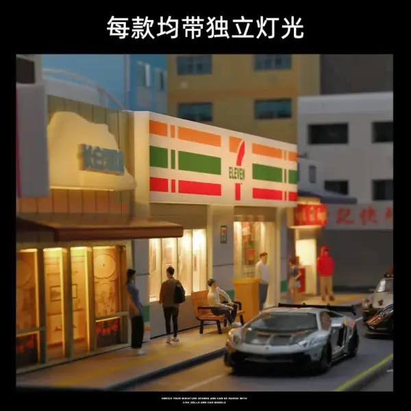 1/64 Convenience Store Miniature Model Display - Image 3