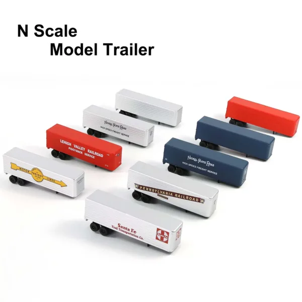 N Scale 1:160 Model Semi-Trailers (Pack of 2)