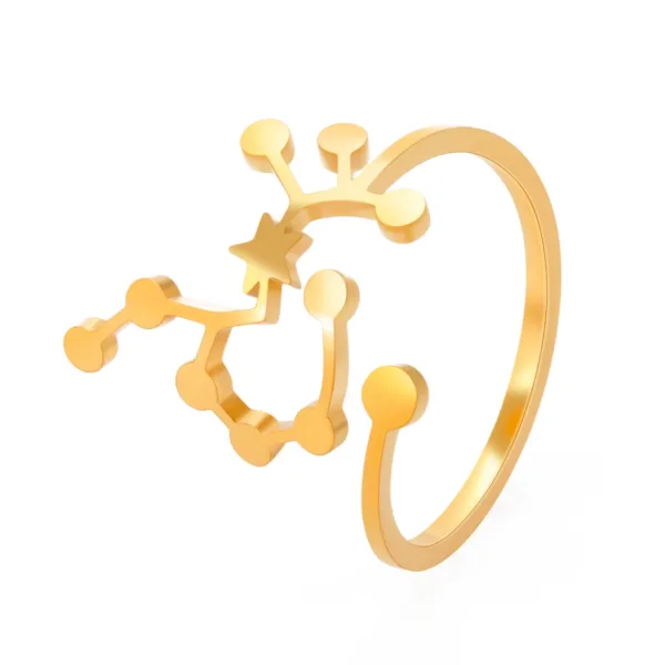 Zodiac Constellation Rings Set for Women - Image 23