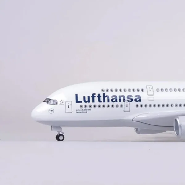 Diecast Lufthansa A380 Resin Model Airplane - Image 5