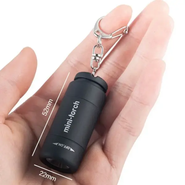 Mini USB Rechargeable Keychain Flashlight - Image 6