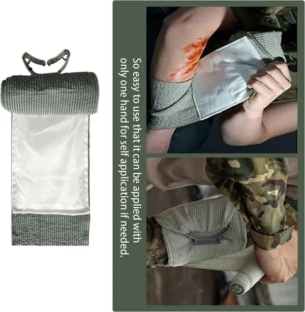 Israeli Bandage 4/6 Inch Tactical Trauma Dressing - Image 3