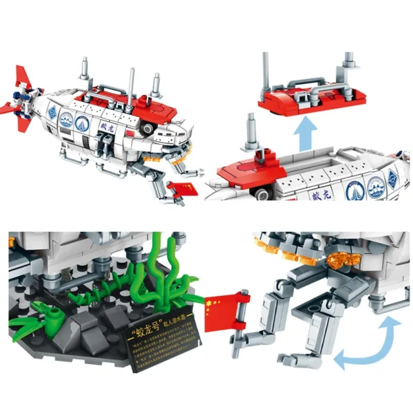 Jiaolong Submersible Building Block Model Set - Image 3