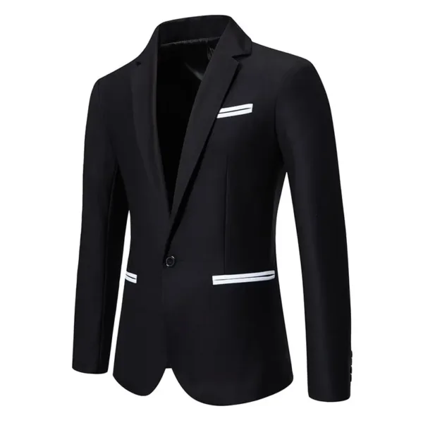 Men's Casual Spring Blazer Jacket - Image 4