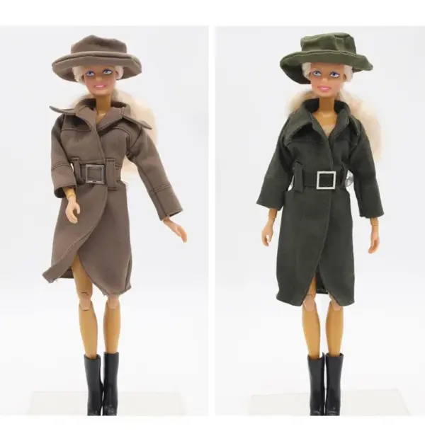 1/6 Scale Doll Overcoat and Hat Set - Image 2