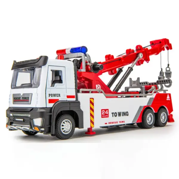 1:32 Alloy Engineering Tow Truck Model Vehicle - Image 7