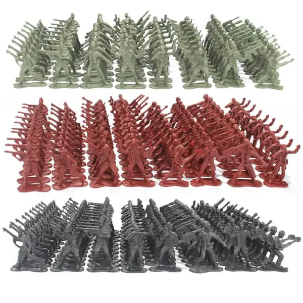 100Pcs Military Plastic Soldier Playset