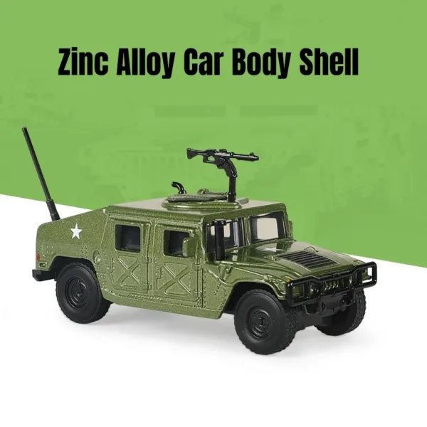 1/64 Scale Hummer H1 Military Model Car - Image 4