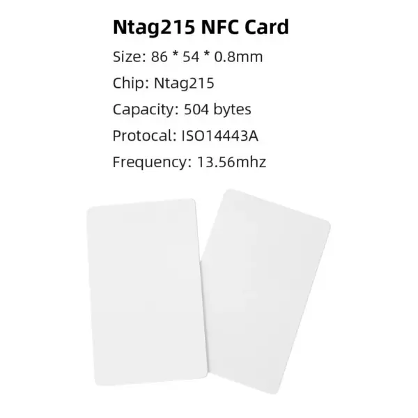 10 Pack NTAG215 NFC PVC Tags 504 Bytes - Image 4