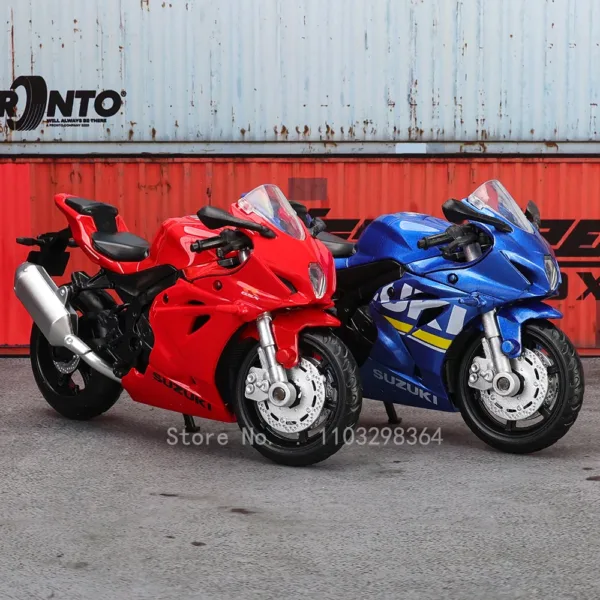 1:18 Suzuki GSX-R1000 Diecast Motorcycle Model - Image 5